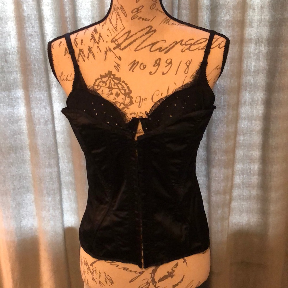 Victorias Secret sequined satin corset